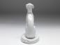 Preview: Figur sitzender Windhund, Meissen, H: 13 cm