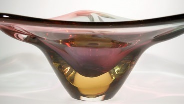 Design-Schale, Murano Glas, 1950er Jahre