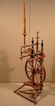 Spinnrad, Buche, 2 Spindeln