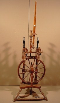 Spinnrad, Buche, 2 Spindeln