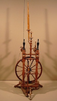 Spinnrad, Buche, 2 Spindeln