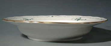 MEISSEN Suppenteller, Indisch gr�n mit Kante