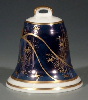 REICHENBACH Weihnachtsglocke, Blau / Gold