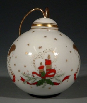REICHENBACH Kugel, Adventskranz mit Christkind