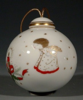 REICHENBACH Kugel, Adventskranz mit Christkind