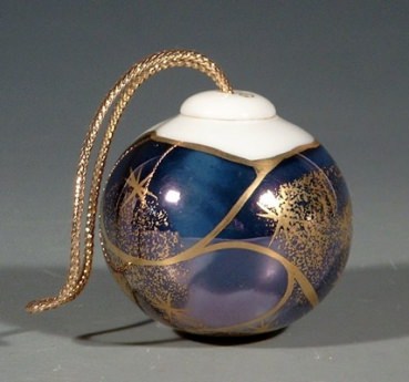 REICHENBACH Miniatur Kugel, Blau / Gold