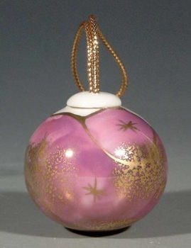 REICHENBACH Miniatur Kugel, Violett / Gold