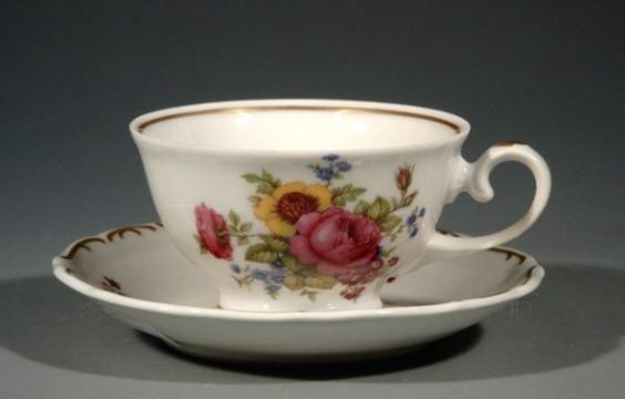 REICHENBACH Mokkatasse, Blumendekor