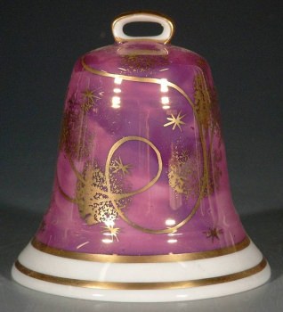 REICHENBACH Weihnachtsglocke,  Violett / Gold