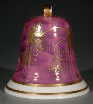 REICHENBACH Weihnachtsglocke,  Violett / Gold