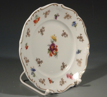 REICHENBACH Kuchenteller, Blumendekor