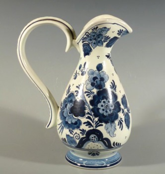 DELFT gro�er Krug, Henkelkrug, Blaumalerei