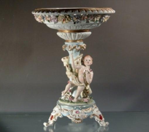 Gro�er Tafelaufsatz/Obstschale, Porzellan