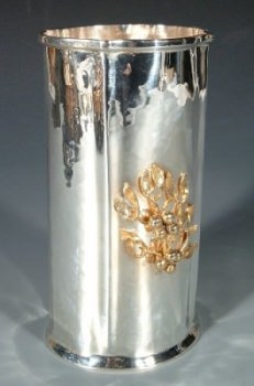 Blumenvase, Becher, 800er Silber