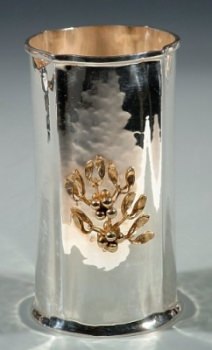 Blumenvase, Becher, 800er Silber