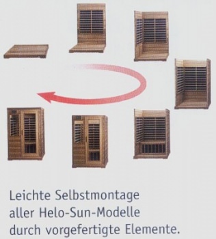 helo Infrarotkabine Helo Sun Typ 5 Sundown, 152 x 122 cm