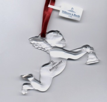 VILLEROY & BOCH Splendor di Natale, Glasornament Engel mit Glocke