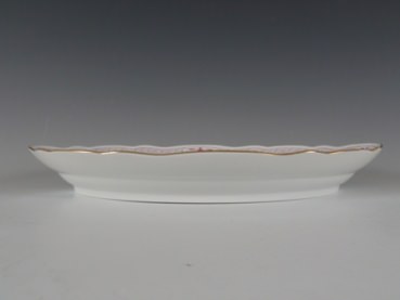 MEISSEN Bratenplatte, Indisch purpur mit Kante