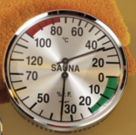 eliga Klimamesser f�r Sauna 135 mm, Pr�zisionsinstrument
