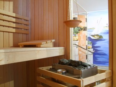 hess-wellness Designsauna Panorama Fichte