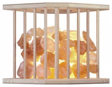 Sauna Rosenquarzleuchte, Blendschirm mit Rosenquarzen