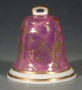 REICHENBACH Porzellanglocke, Violett / Gold