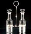 Menage f�r z.B. Essig und �l, im 800er Silber Halter