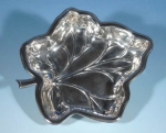 Schale in Blattform, 900er Silber