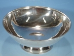 Schale auf Fuss, 900er Silber