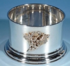 Flaschenhalter, 900er Silber