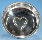 Schale mit Herz, 800er Silber
