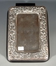 Schreibtischblock, 925er Silber Applikation, mit Bl�tendekor