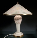 SITZENDORF Lithophanielampe Tischlampe Seerosen