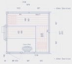 Kn�llwald Helo Sauna Cube 212 x 203 cm