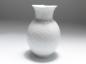 Preview: Vase, Meissen, Wellenspiel Relief weiß, H: 20,5 cm