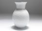 Preview: Vase, Meissen, Wellenspiel Relief weiß, H: 20,5 cm