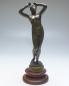 Preview: Bronzeskulptur Klagende Venus, Bronzefigur, H: 25,5 cm