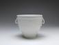 Preview: Blumentopf, Übertopf, KPM Berlin, weiß glasiert, H: 11,5 cm