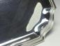 Preview: großes Tablett mit getrepptem Rand, 835er Silber, 28,5x28,5 cm, 609 g