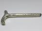 Preview: zierlicher Griff für Gehstock, Flanierstock, Spazierstock, mit Blütendekor, 800er Silber, H: 15 cm, 52 g