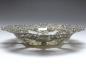 Preview: ovale Schale, Korb, Blumendekor und Durchbruchrand, 800er Silber, 5 x 26 x 20 cm, 223 g