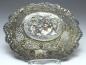 Preview: ovale Schale, Korb, Blumendekor und Durchbruchrand, 800er Silber, 5 x 26 x 20 cm, 223 g