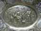 Preview: ovale Schale, Korb, Blumendekor und Durchbruchrand, 800er Silber, 5 x 26 x 20 cm, 223 g