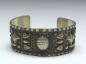 Preview: Armspange, mit verschiedenen Ornamenten, 835er Silber, D: 60 mm, 34 g