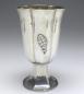 Preview: kannelierter Kelch, Becher, Fußbecher, 1927, E. Sieder, 925er Sterling Silber, H: 13,5 cm, 180 g
