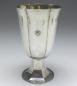 Preview: kannelierter Kelch, Becher, Fußbecher, 1927, E. Sieder, 925er Sterling Silber, H: 13,5 cm, 180 g
