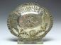 Preview: ovale Schale mit Henkel, Amoretten, Rosendekor und Durchbruchrand, 800er Silber, 11,5 x 10 cm, 63 g
