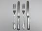 Preview: Besteck für Personen: 2x Messer, 2x Gabel, Franz Bahner, Düsseldorf, 800er Silber, Jugendstil