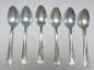 Preview: 6x Löffel, Teelöffel, Kaffeelöffel, Sterling, 925er Silber, L: 14 cm