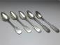 Preview: 5x Suppenlöffel, Esslöffel, Löffel, 800er Silber, Modell Spaten, L: 22 / 22,5 cm